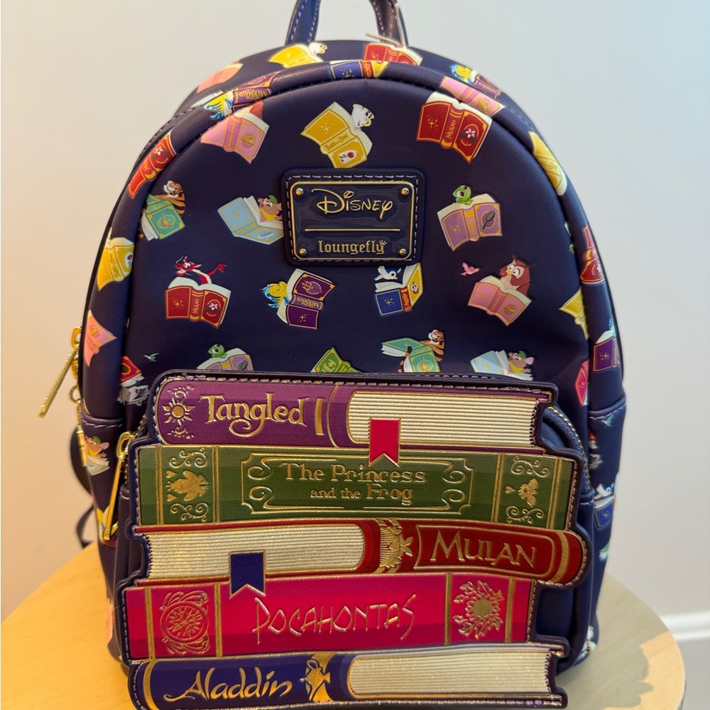Disney Loungefly Princess Book-Themed Backpack